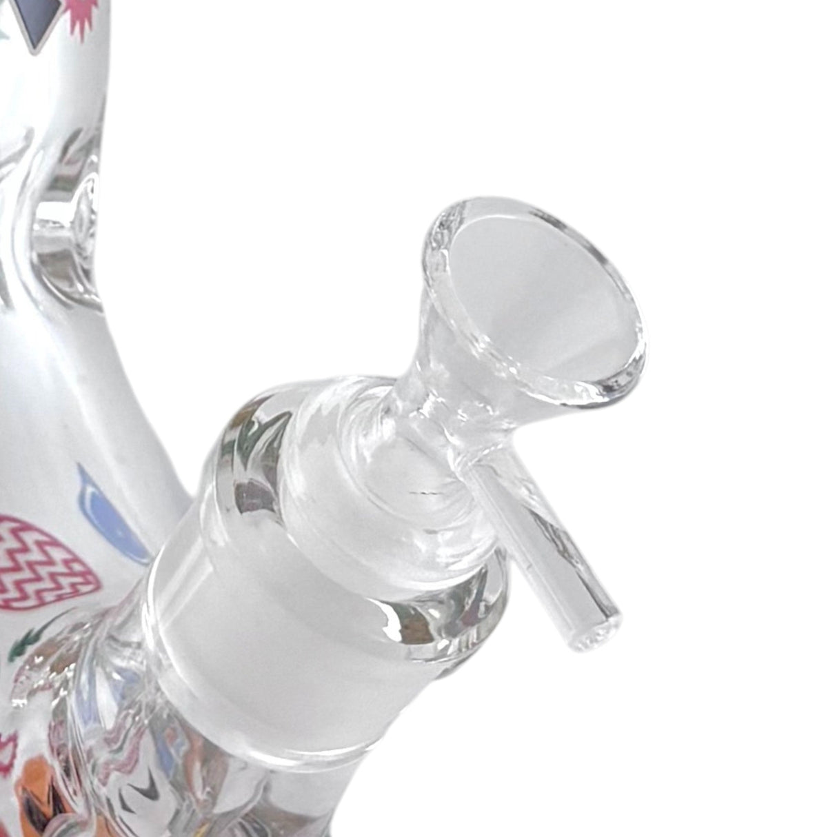 14" Glass Beaker Bong – 7mm Thick with Sticker Art Designs Glass Bong Super Supplys Inc