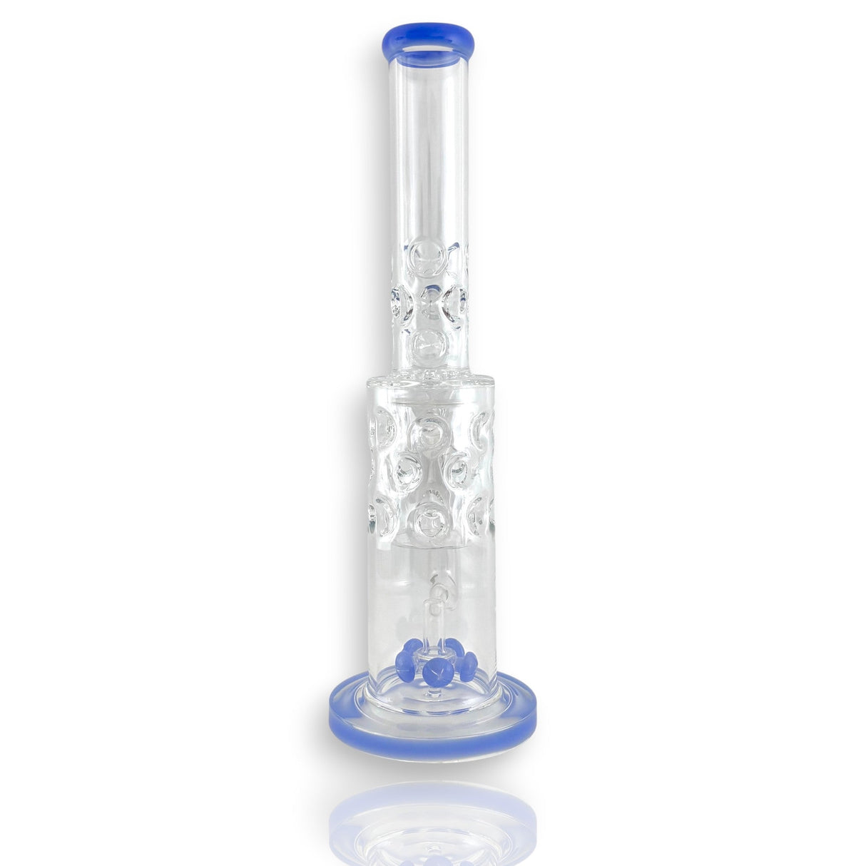 16" Straight Shooter Water Pipe with Screw Percolators Glass Bong Super Supplys Inc