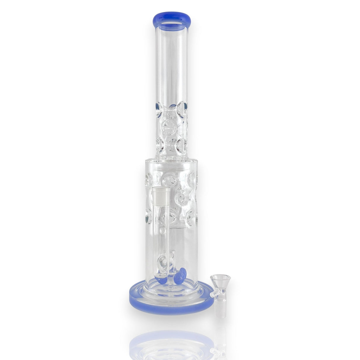 16" Straight Shooter Water Pipe with Screw Percolators Glass Bong Super Supplys Inc