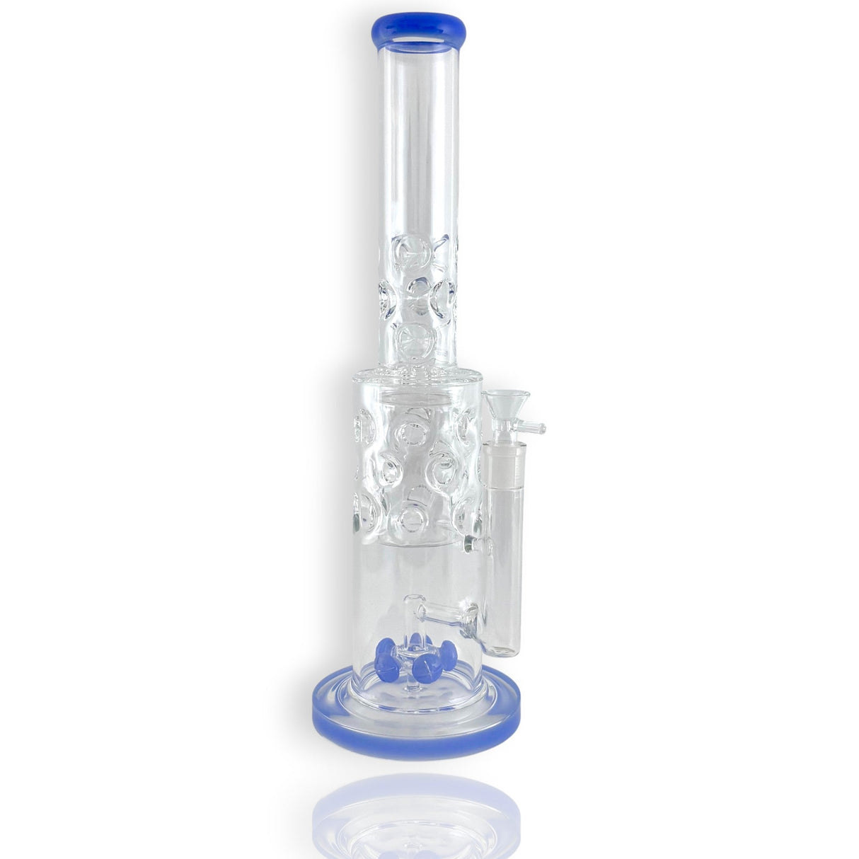 16" Straight Shooter Water Pipe with Screw Percolators Glass Bong Super Supplys Inc