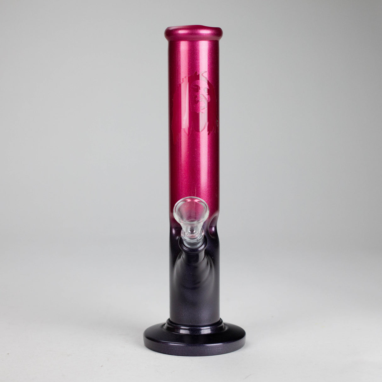 10" Shining Straight Glass Water Bong – Assorted Colors Glass Bong RMG WHOLESALE