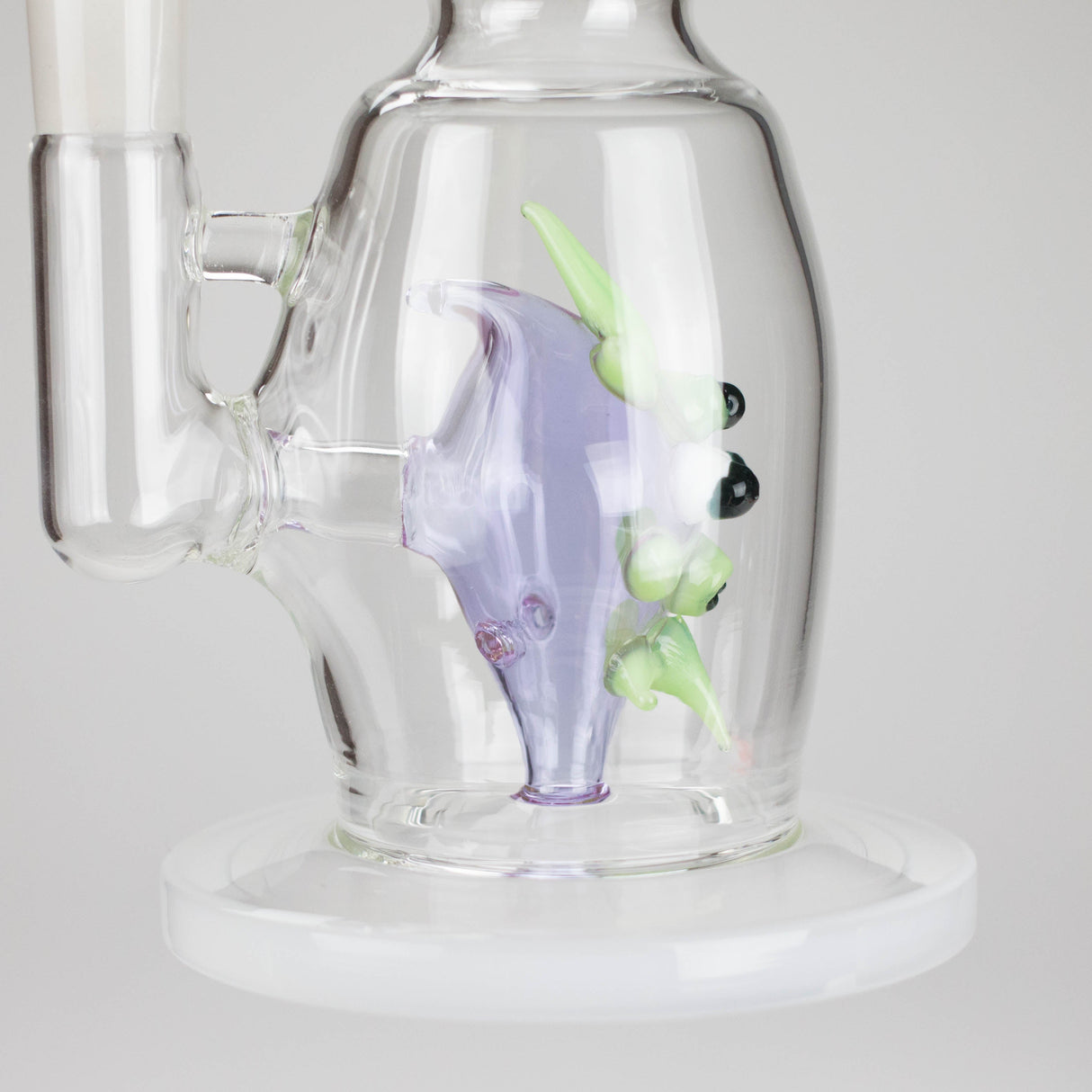 12" Purple Fish Glass Water Bong – Assorted Colors Glass Bong RMG WHOLESALE