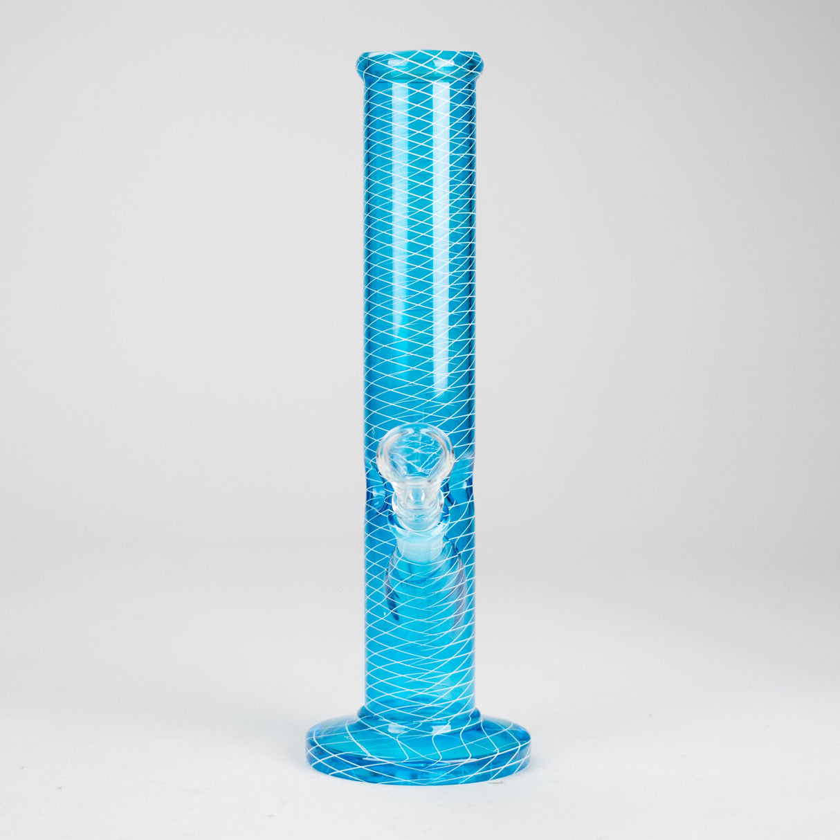 10" Mesh Straight Glass Water Bong – Assorted Colors Glass Bong RMG WHOLESALE