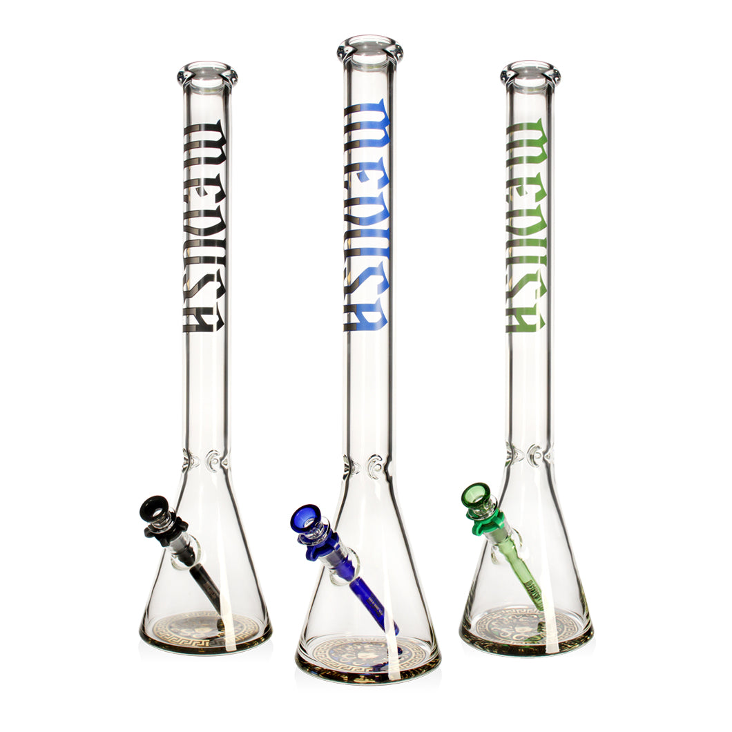 23" 7mm Medusa Beaker Bong Glass Bong Small Biz Distributors