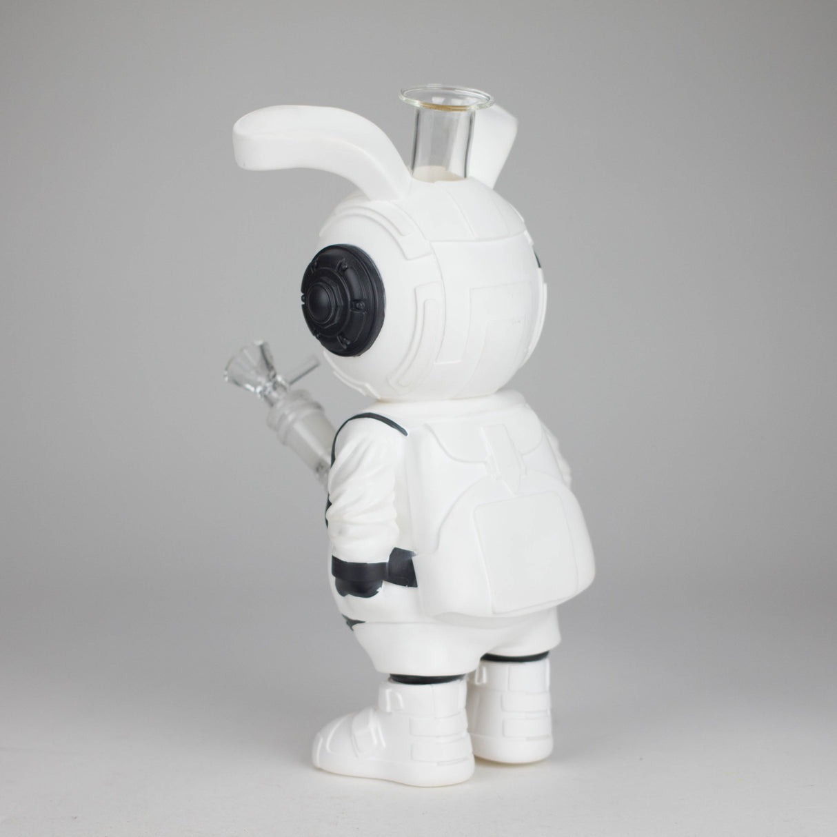 11.5" Vinyl backpack rabbit water pipe Resin · Silicone · Plastic Bong JJ Distribution
