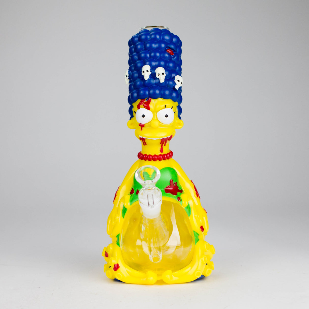 11.5" Blue Hair water pipe Resin · Silicone · Plastic Bong JJ Distribution