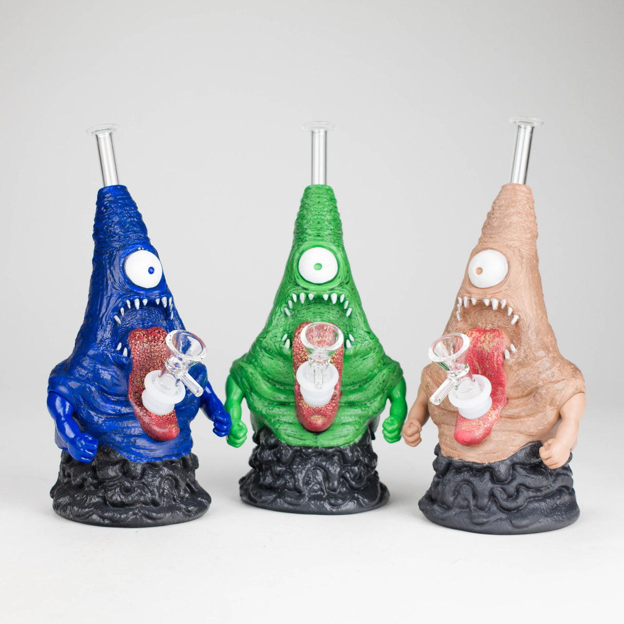 8.6" Vinyl Swamp Monster water pipe Resin · Silicone · Plastic Bong JJ Distribution