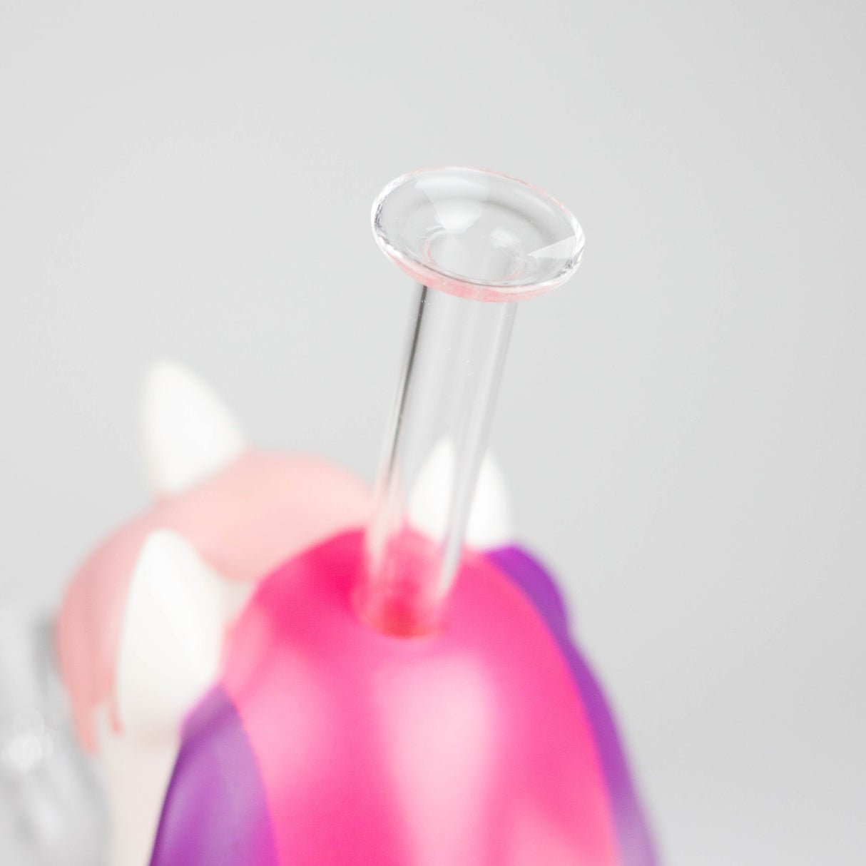 7.6" Vinyl unicorn water pipe Resin · Silicone · Plastic Bong JJ Distribution