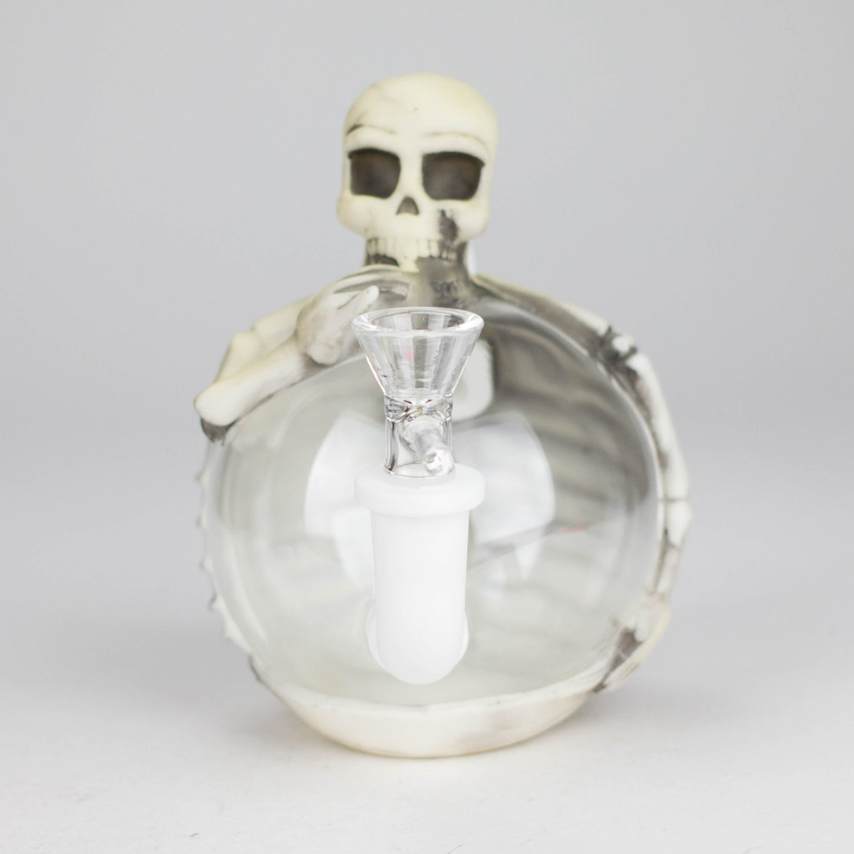5.8" Resin Skull man Water pipe Resin · Silicone · Plastic Bong JJ Distribution