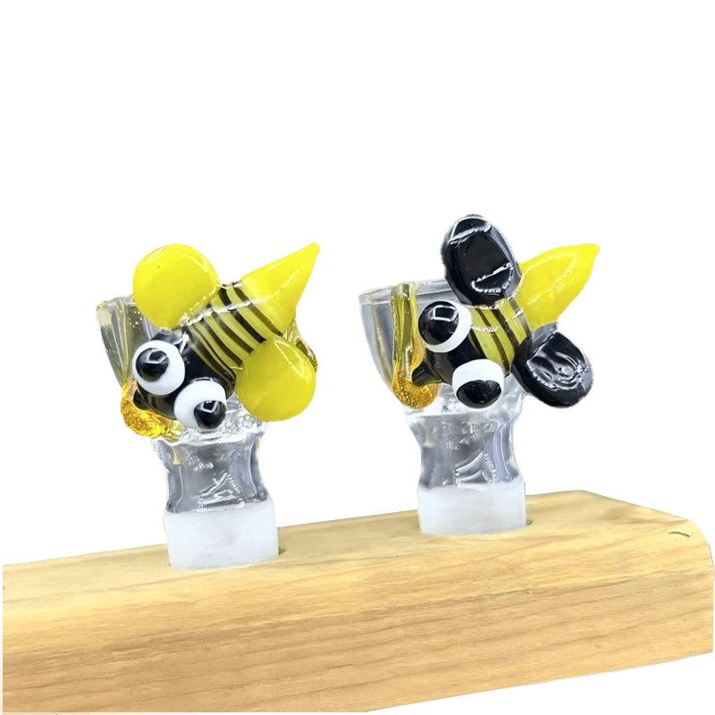 Bees Glass Bowl - Assorted (CC485) Bowl · Banger · Oil Burner Canadian Distributor