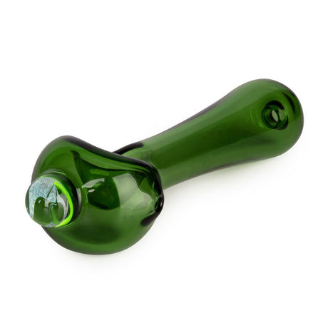 Red Eye Glass® | 4.5" Spoon Hand Pipe W/Ash Catcher Mouthpiece & Dichroic Image Marble (Assorted) (Copy) Glass Pipe West Coast Gifts