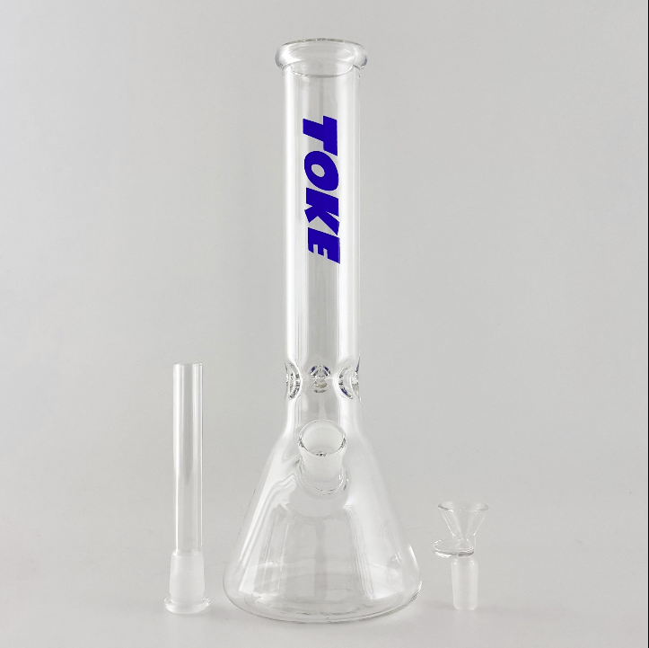 TOKE - 12" Beaker Bongs – 4mm Thick Glass Glass Bong Super Supplys Inc