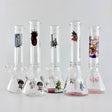 12" Anime-Themed Beaker Bongs – 4mm Thick Glass Glass Bong Super Supplys Inc
