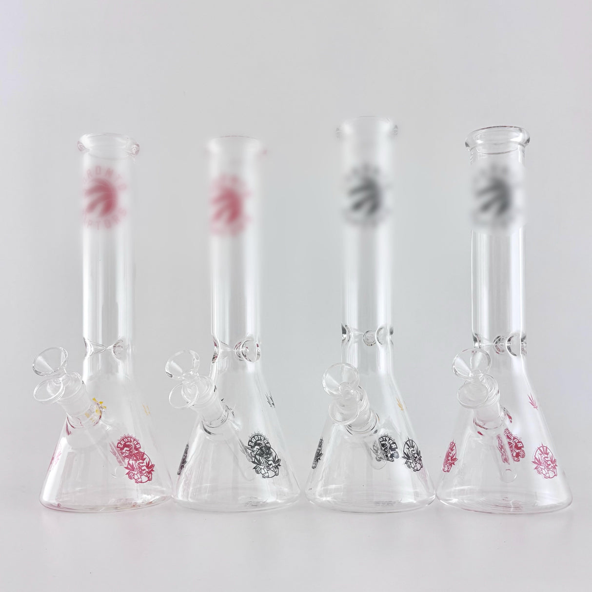 12" Toronto-Themed Beaker Bongs – 4mm Thick Glass Glass Bong Super Supplys Inc