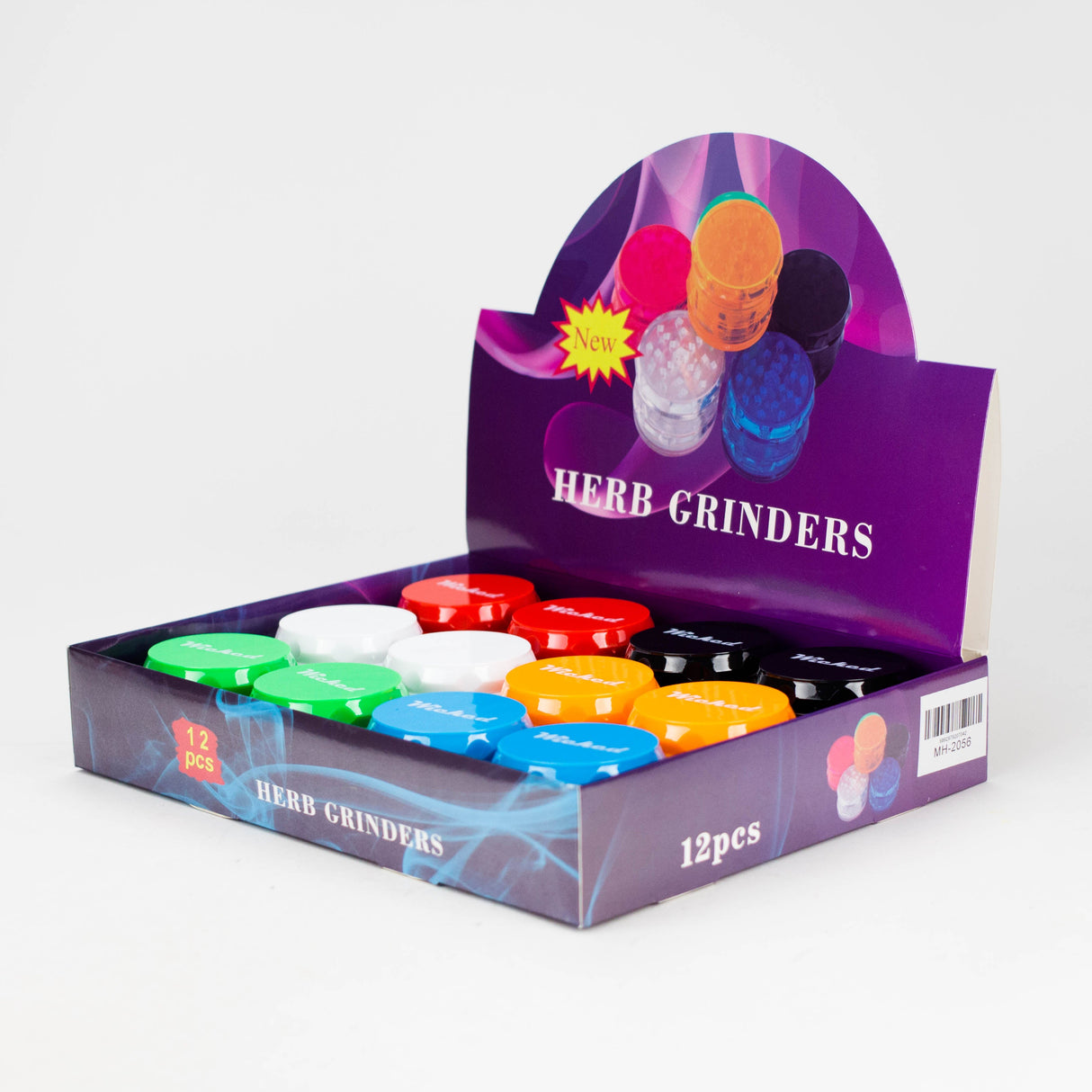 Wicked | Acrylic 4-Piece Grinder Display (12 pcs)