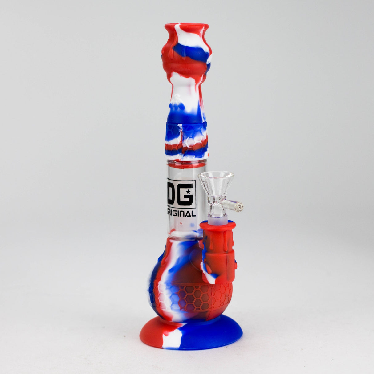 OG Original | 9" Silicone Honeycomb Water pipe (OG-SLB024)-Assorted