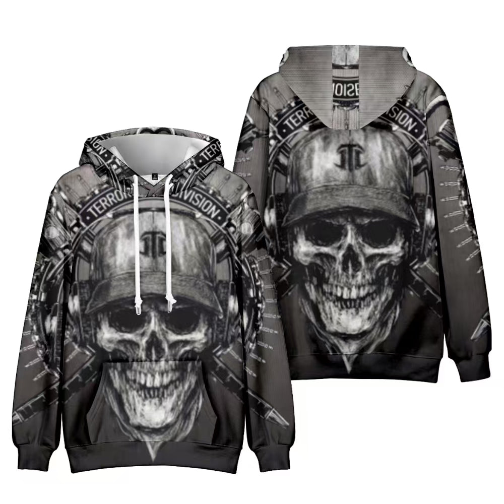 Terror Division Skull Hoodie_0