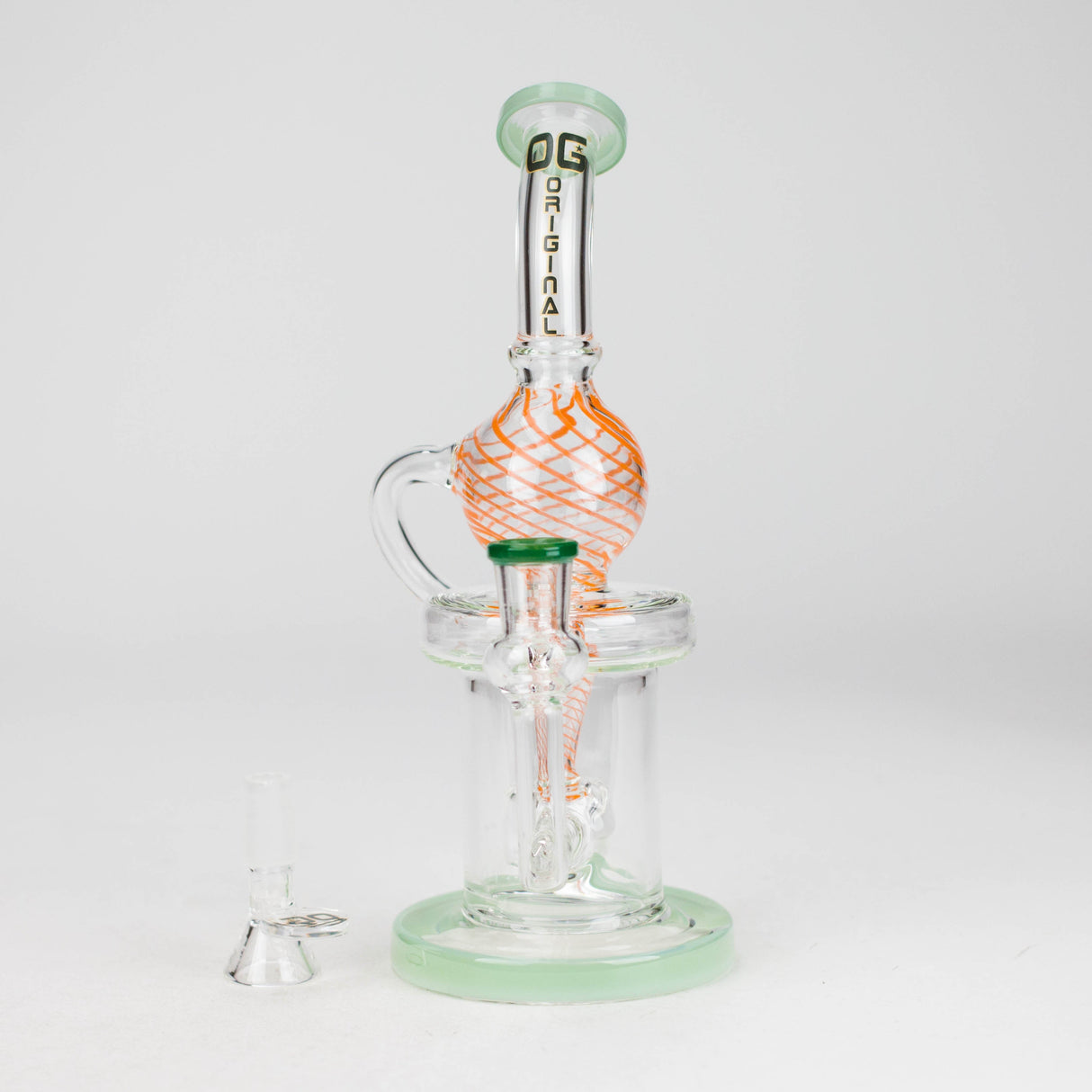 OG Original | 10" Swirly Globe Recycler Rig (OG-607)