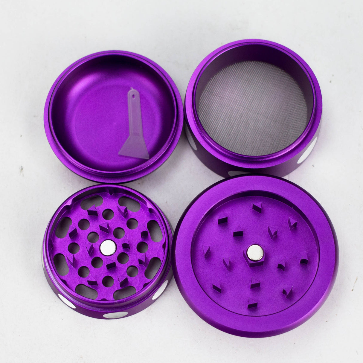 Aluminum Mushroom Grinder 4 Layers Regular Grinder 777 Smoke