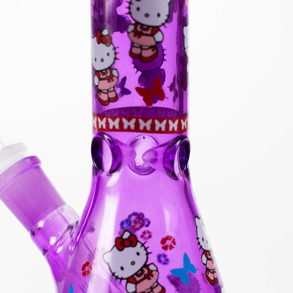 10" Glass Beaker Bong With New Kitty Design Glass Bong 777 Smoke