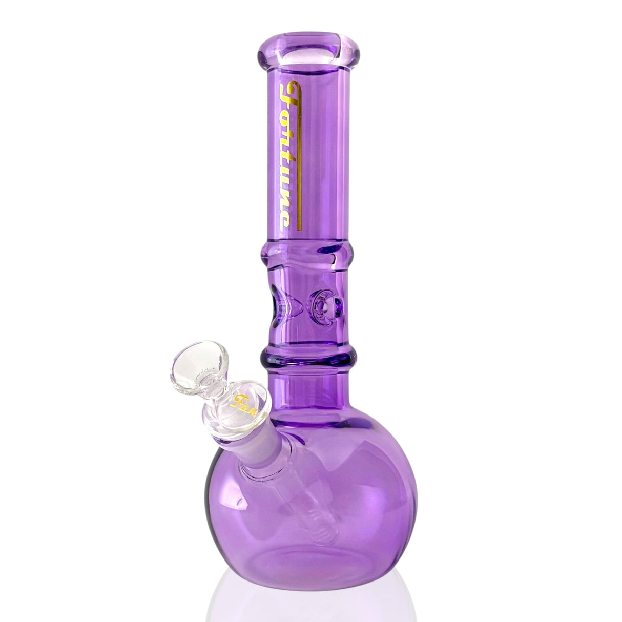 Fortune | Crystal Sphere Beaker – 10" 5MM Premium Glass Bong Glass Bong Fortune Purple