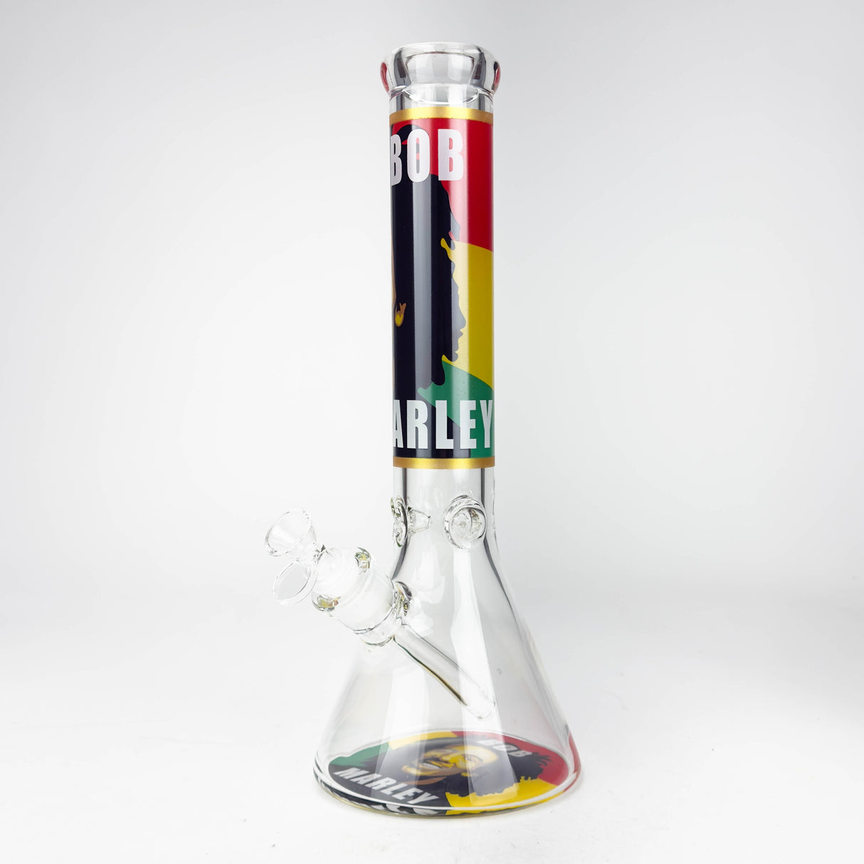 14" BM Design Glass Bong – 7mm Thick with Ice Catcher Glass Bong 777 Smoke