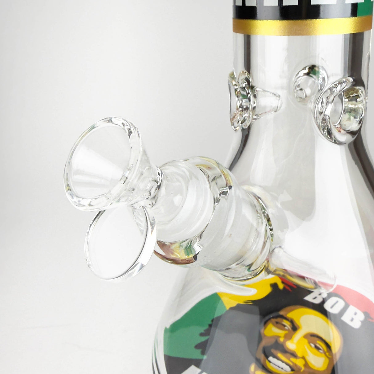 14" BM Design Glass Bong – 7mm Thick with Ice Catcher Glass Bong 777 Smoke