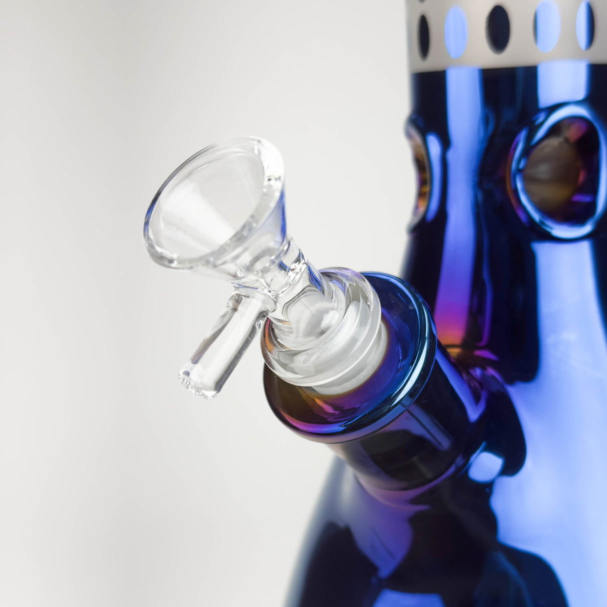 14" Eye Design Glass Bong – 7mm Thick with Ice Catcher Glass Bong 777 Smoke