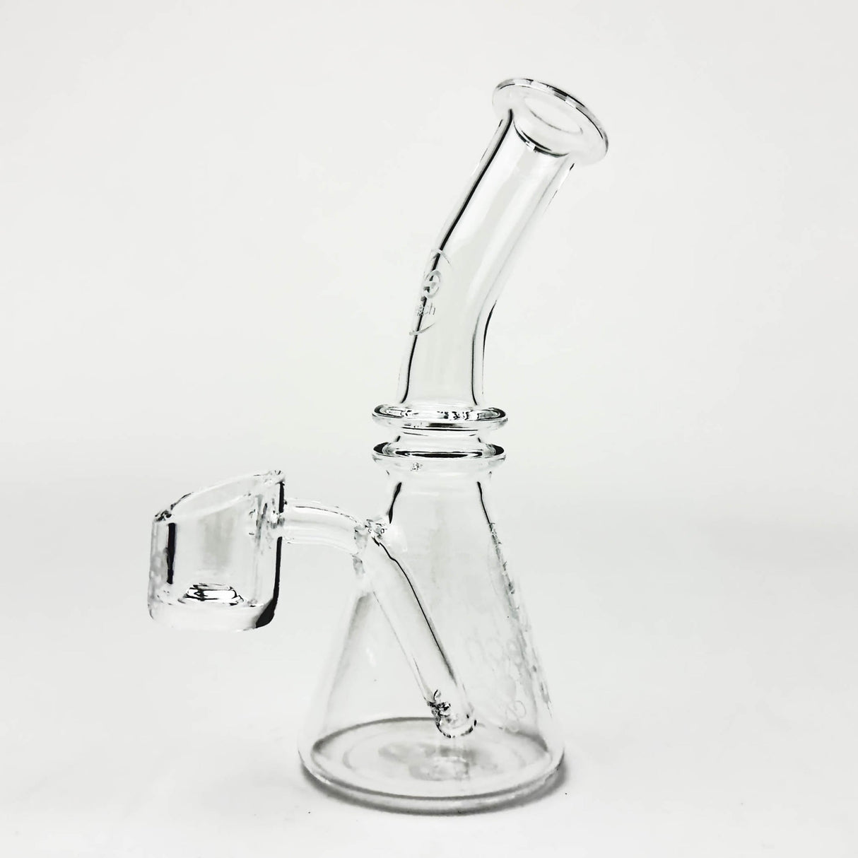Cheech | 5" Mini Quartz Beaker Glass Rig Smoking Cat Distribution