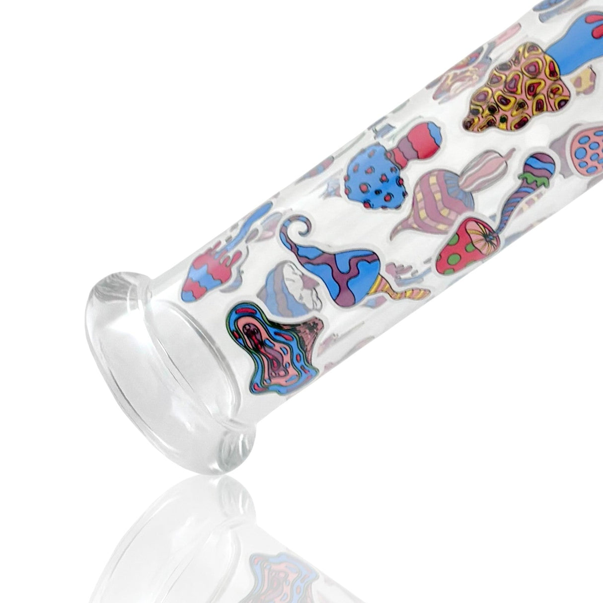 10" Psychedelic Shroomscape Beaker Bong – 4mm Thick Glass Glass Bong Super Supplys Inc