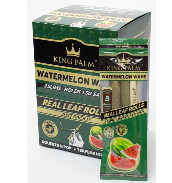 King Palm | Flavors Slim - 20 pouches Display Leaf Wrap NIBO Distribution WATERMELON