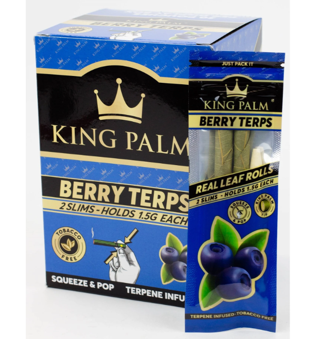 King Palm | Flavors Slim - 20 pouches Display Leaf Wrap NIBO Distribution BERRY