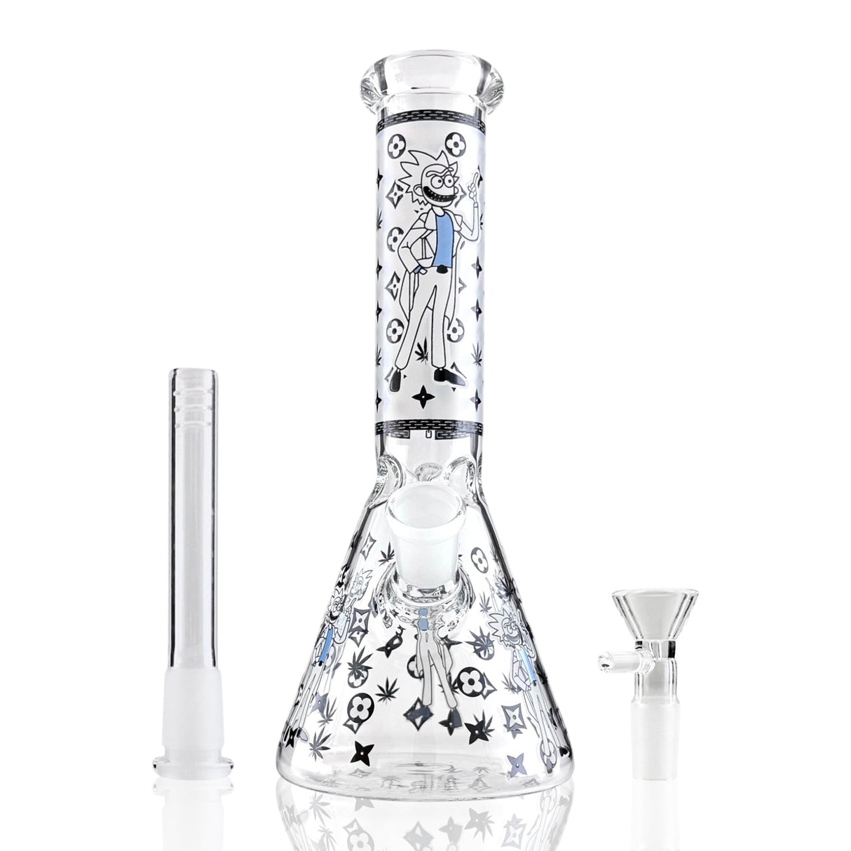 10" Animated Art Beaker Bong Series – 4mm Thick Glass Glass Bong Super Supplys Inc