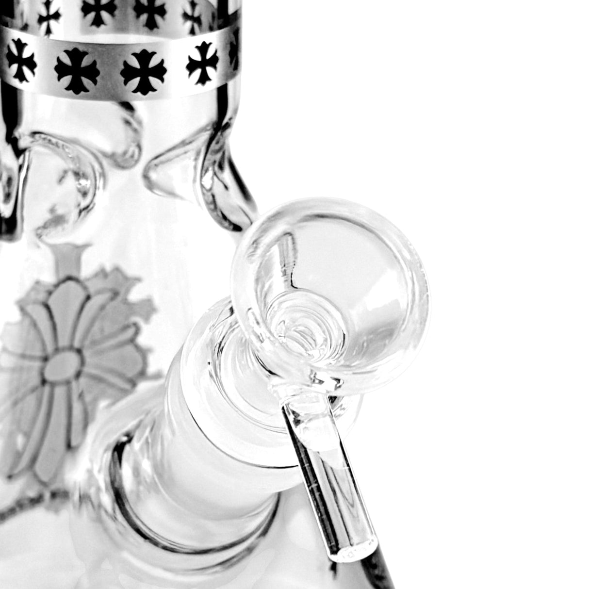 10" Gothic Cross Beaker Bong Series – 4mm Thick Glass Glass Bong Super Supplys Inc