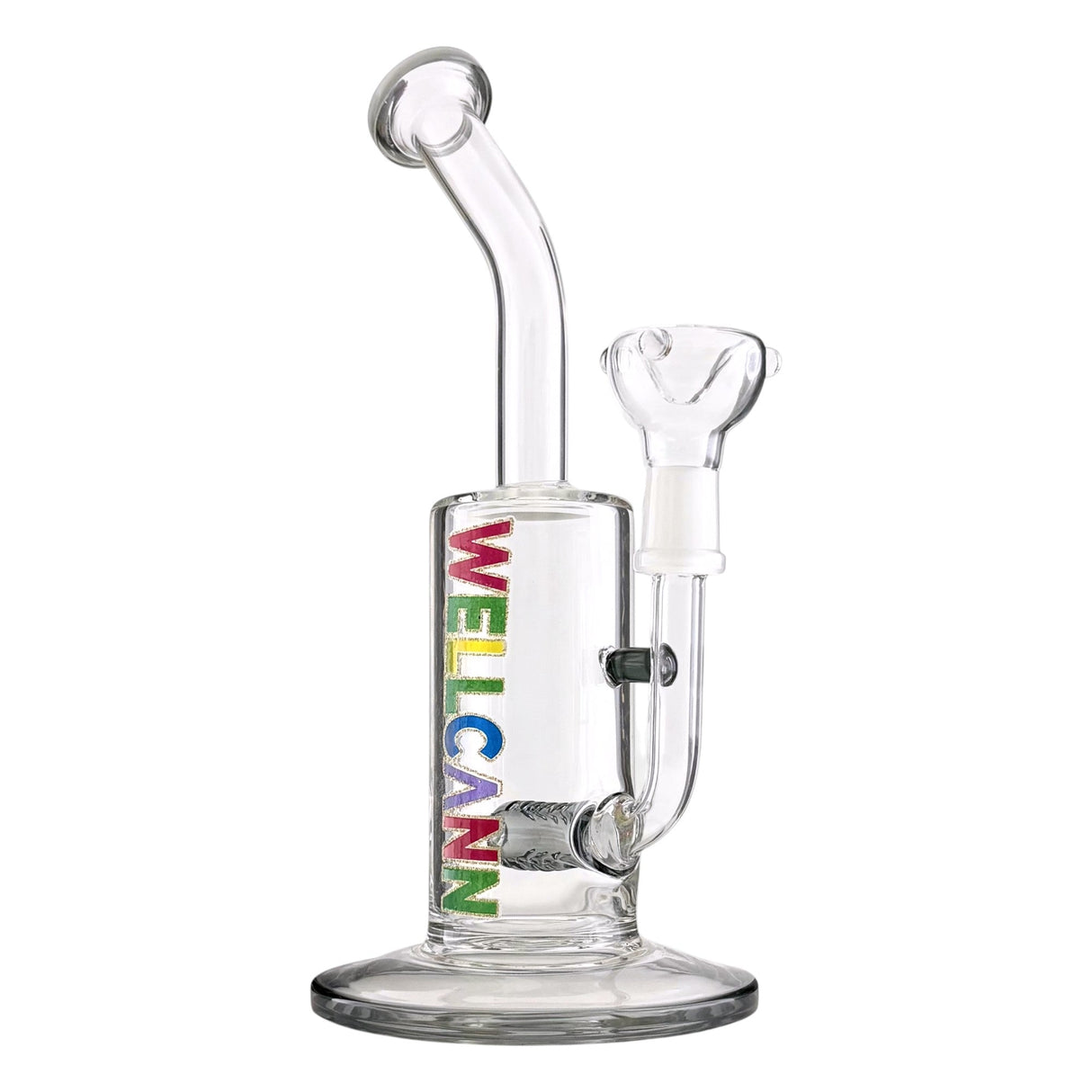 Wellcann | 9" InclineFlow Glass Rig Glass Bong Super Supplys Inc T-Black