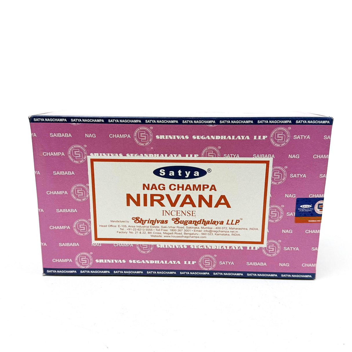 SATYA | Nag Champa Incense 15g Box of 12 Incense LEHIGH WHOLESALE NIRWANA