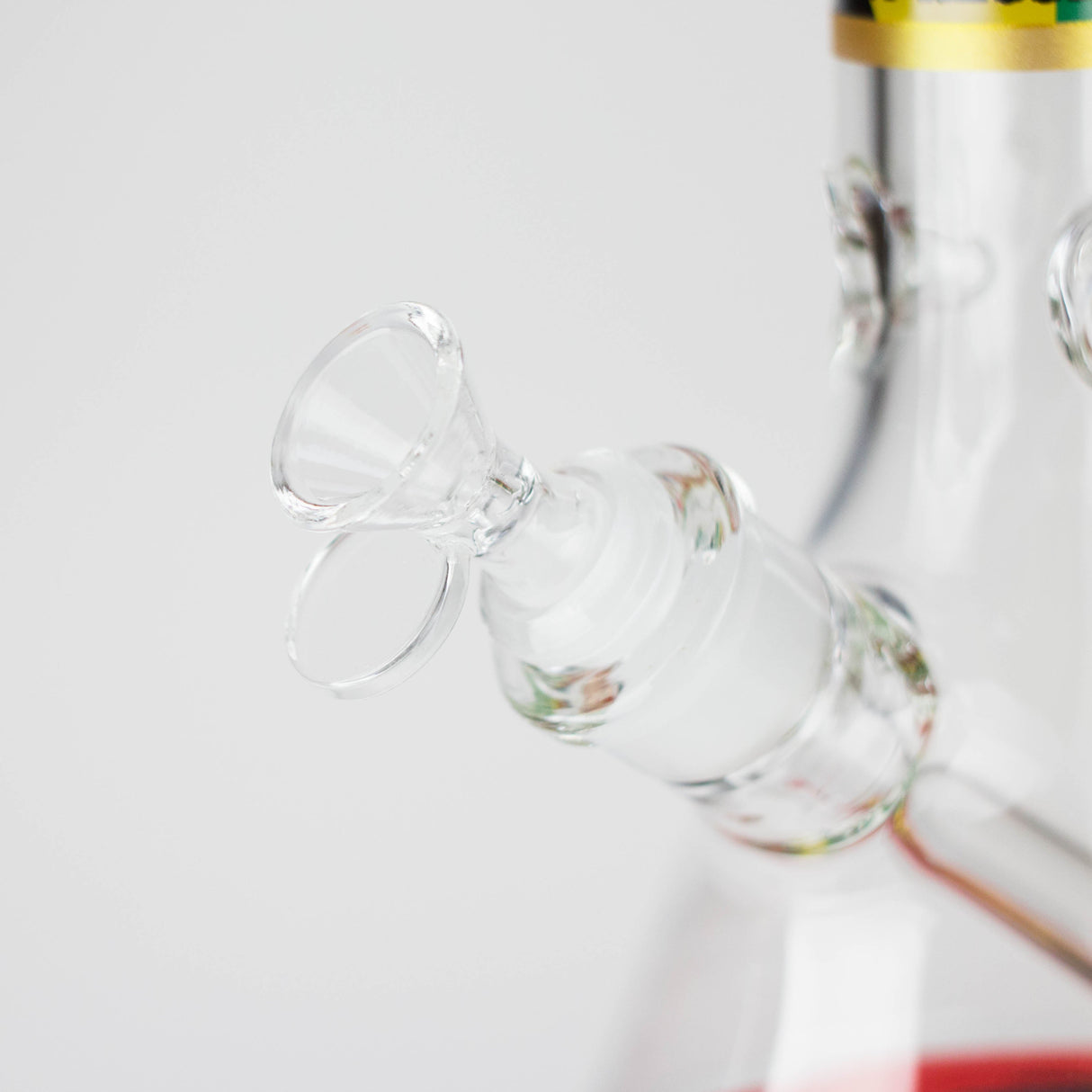 14" BM Design Glass Bong – 7mm Thick Heavy Duty Beaker Water Pipe Glass Bong 777 Smoke