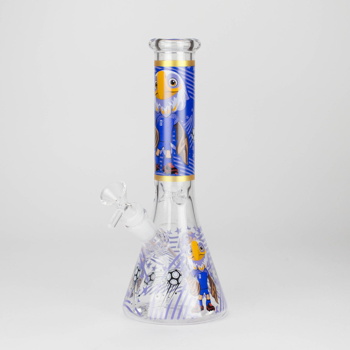 10" soccer world cup Design Glass Beaker Bong Glass Bong 777 Smoke Eagle