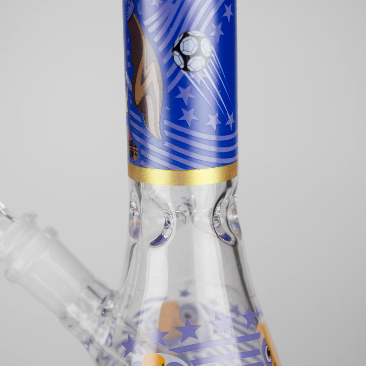 10" soccer world cup Design Glass Beaker Bong Glass Bong 777 Smoke