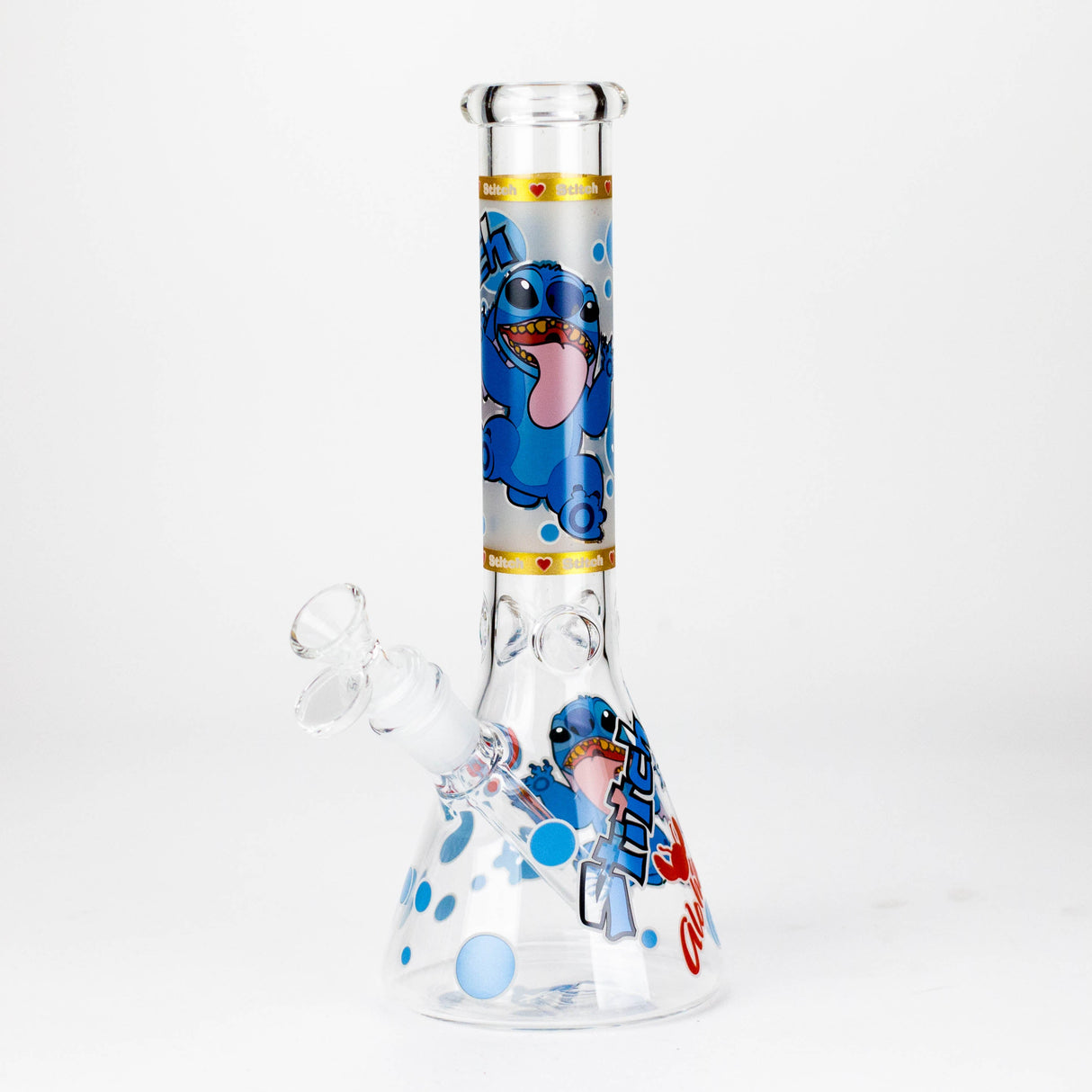 10" Turtle Design Glass Beaker Bong – Glow in the Dark