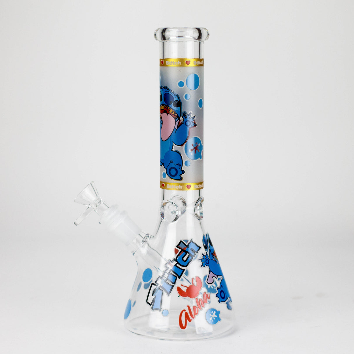 10" Turtle Design Glass Beaker Bong – Glow in the Dark Glass Bong 777 Smoke