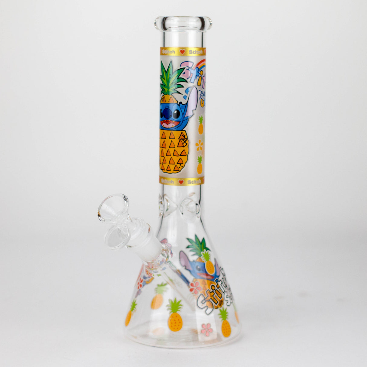 10" Turtle Design Glass Beaker Bong – Glow in the Dark