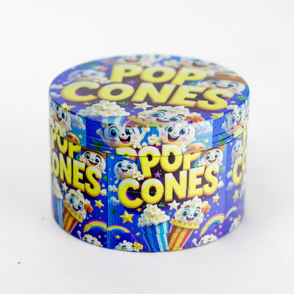 2.5" Popcorn Design High Quality Metal Grinder 4 Layers – Box of 12
