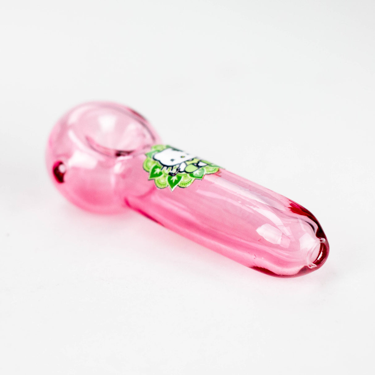 4" Kitty Design Pink Glass Pipe – Box of 12