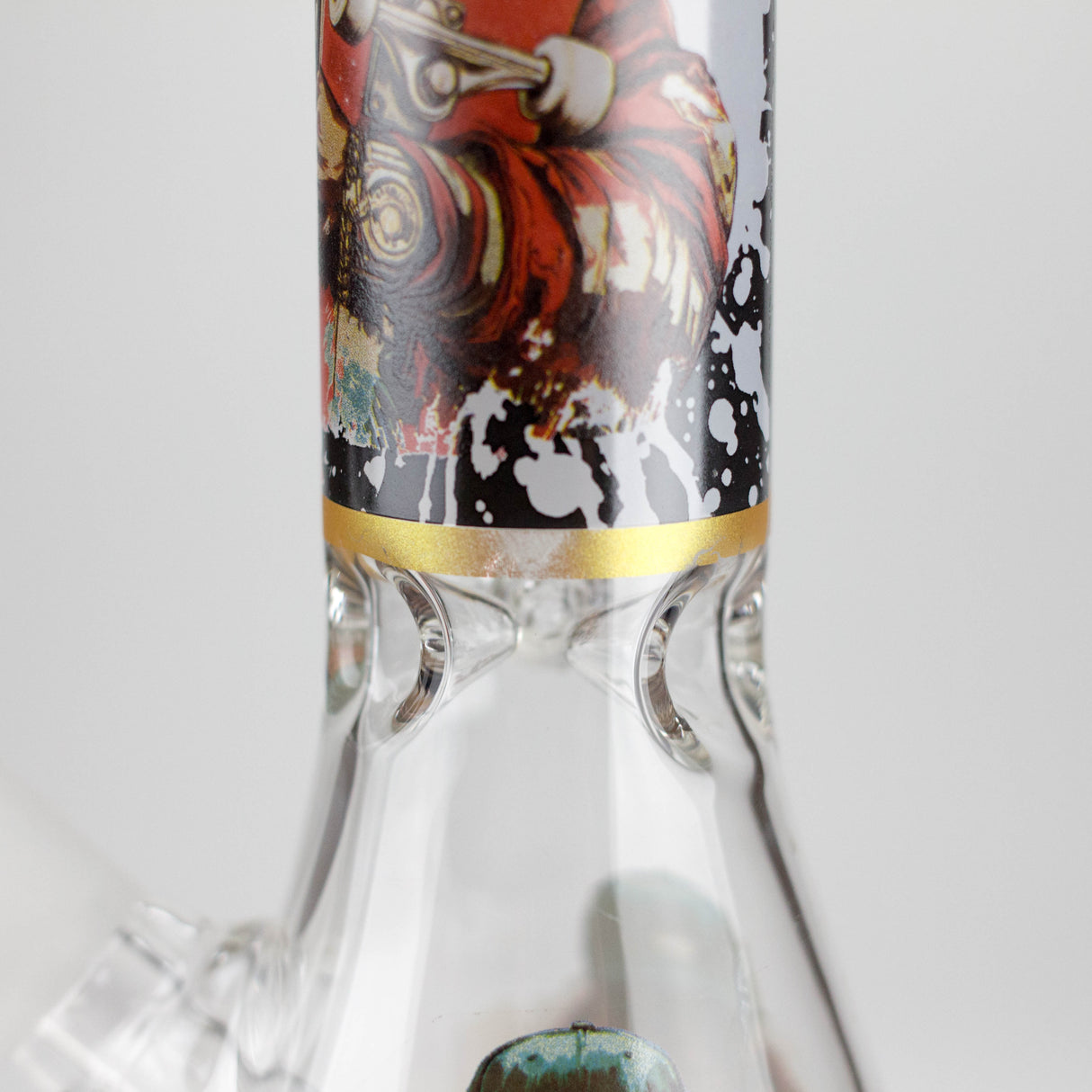 10" Hip Hop Design Glass Beaker Bong