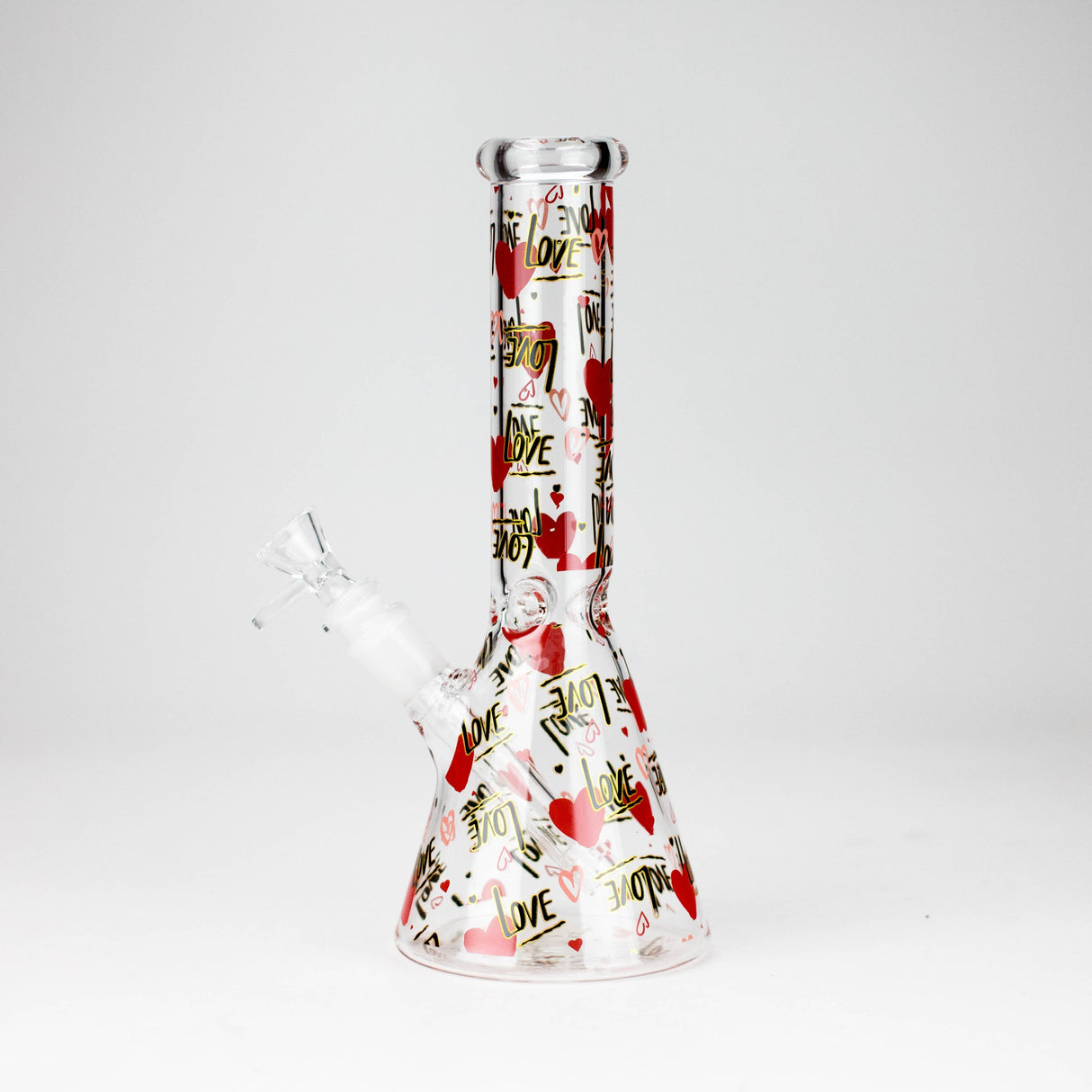 10" Love Design Glass Beaker Bong Glass Bong 777 Smoke