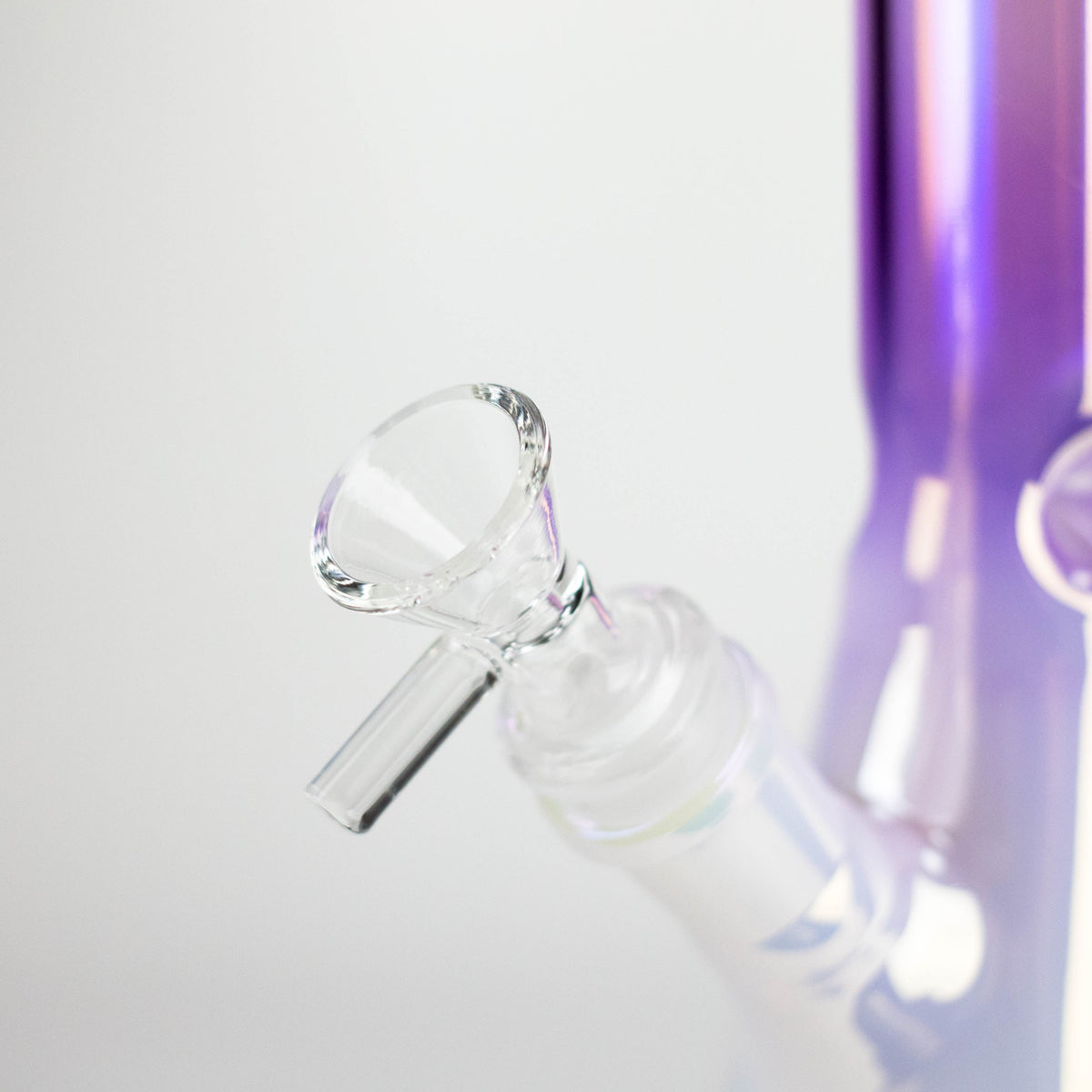 10" Smoke On The Ice Two-Tone Glass Beaker Bong with Octagon Base Glass Bong 777 Smoke