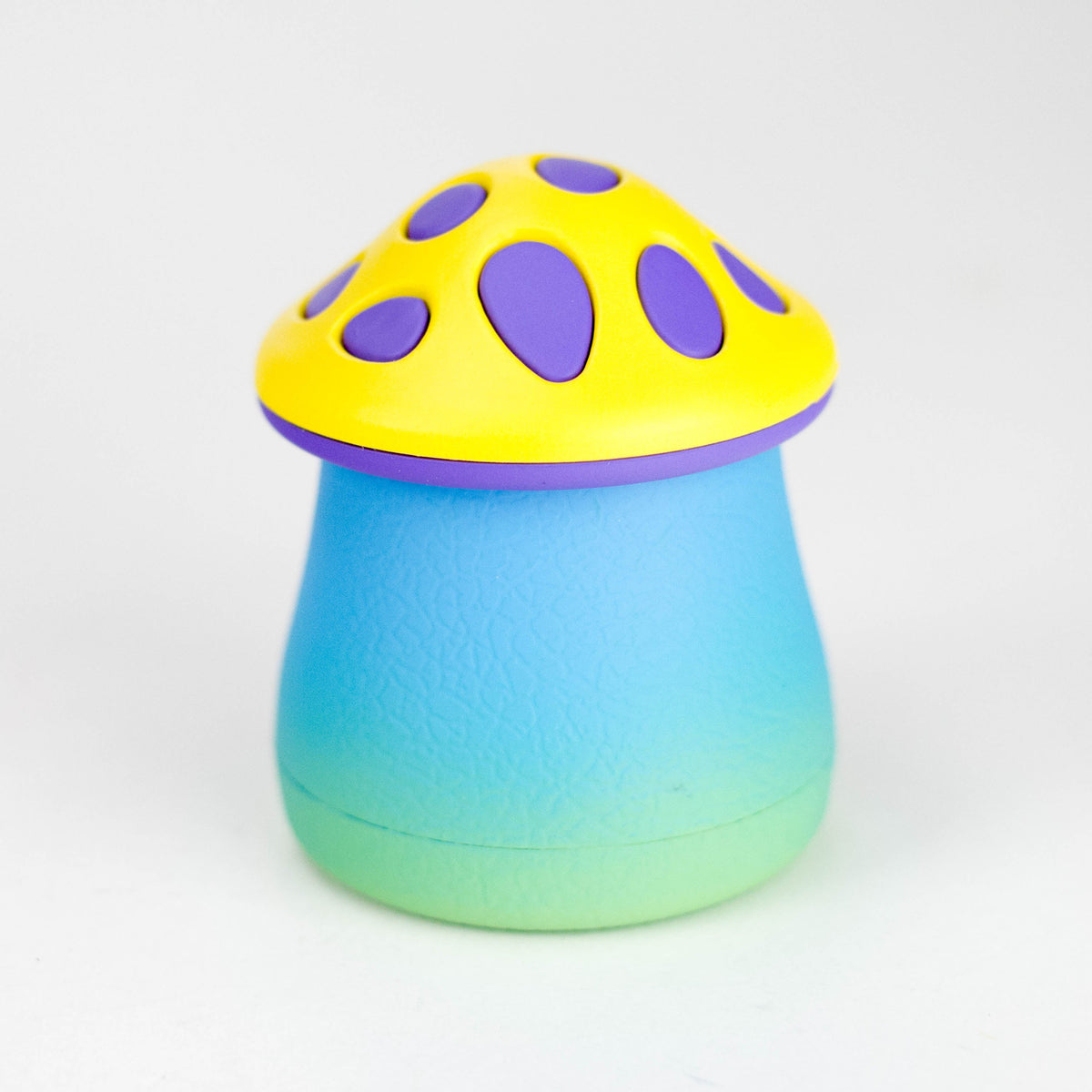 2.2" 4-Layer Mushroom Shaped Metal Herb Grinder — Box of 6 Display Pack 777 Smoke