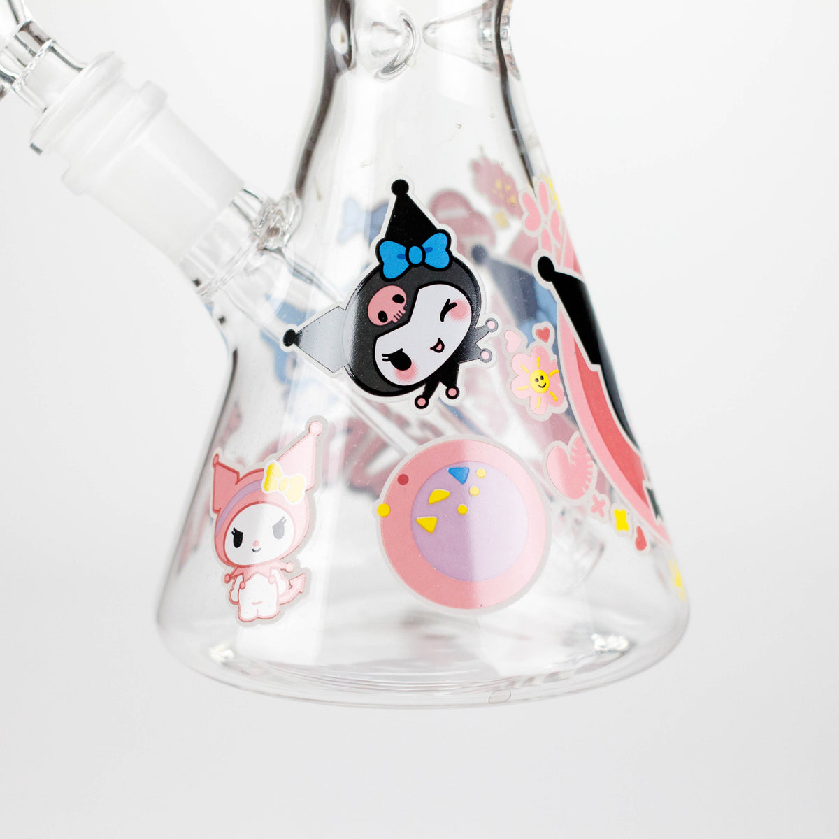 10" Cartoon Girl Design Glass Beaker Bong Glass Bong 777 Smoke