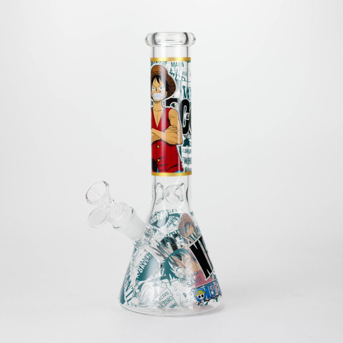 10" Anime Legends Design Glass Beaker Bong